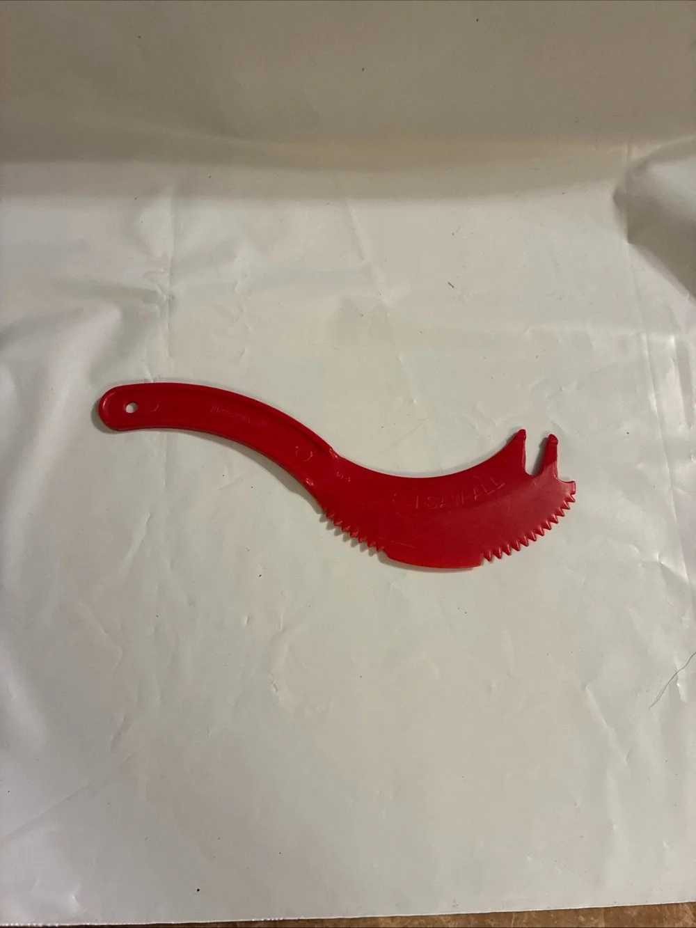 Tupperware Sli Saw All Rocker Cheese knife Red Multi-Purpose Plastic Tool